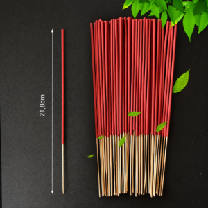 Incenso natural Sangue de Dragão em varetas aromáticas com 50 unidades para aromaterapia, meditação e perfumação de ambientes.